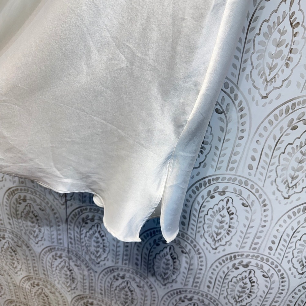 Victoria's Secret Slip Dress Women M White Lace Satin Strappy Bridal Nightgown - Picture 2 of 9